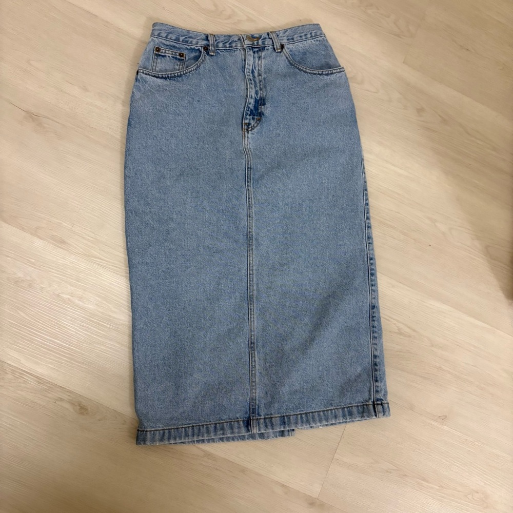 Calvin Klein Light Blue Denim with Brown Patch